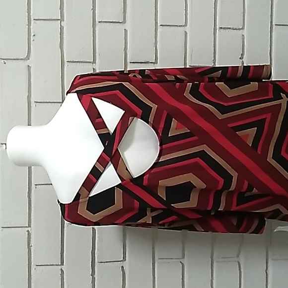 NY Collection Multicolor Criss Cross Back Dress. Size 1X NWT - Picture 6 of 10